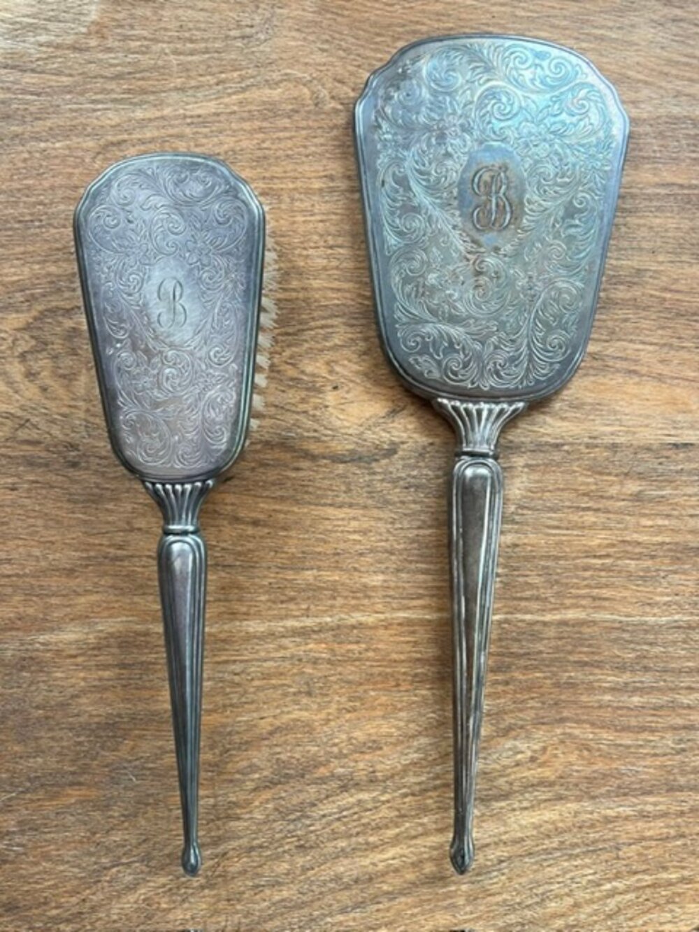 Birks Sterling Silver Vintage Hand Vanity Mirror
